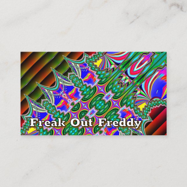 Carte De Visite Freak Out Freddy ( vous pouvez changer les mots ) (Devant)