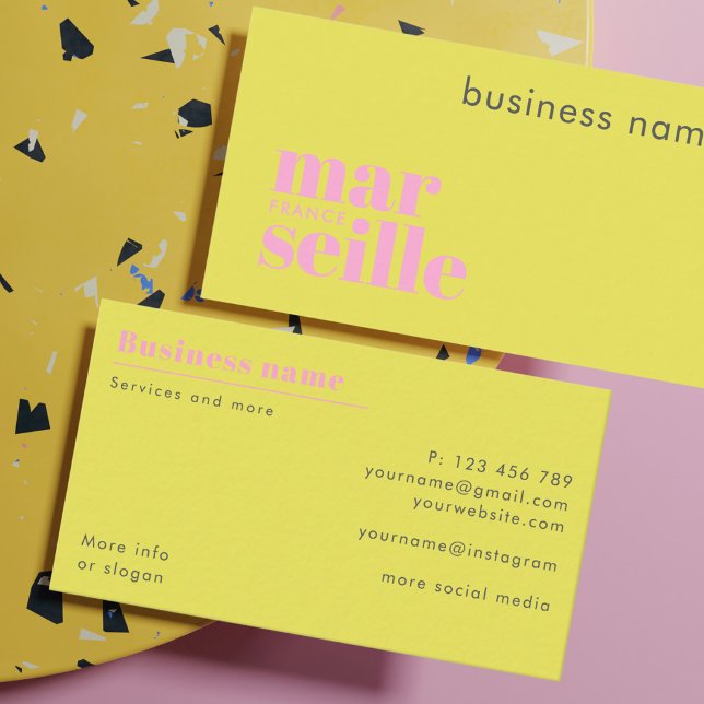Carte de visite freelance entreprise Marseille Fra (Créateur téléchargé)