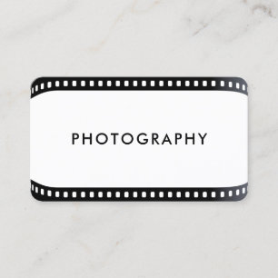 Carte De Visite Freelance Photographe film roll Camera White Busi