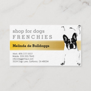 Carte De Visite French Bulldog luxe
