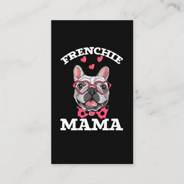 Carte De Visite French Bulldog Mama Funny Frenchie Maman (Devant)