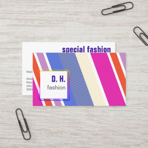 Carte De Visite Fresh cool Fashion colors