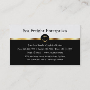 Carte De Visite Fret maritime élégant