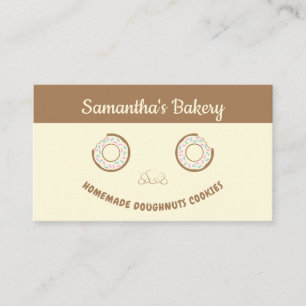 Carte De Visite Friandises biscuits Donut mignon