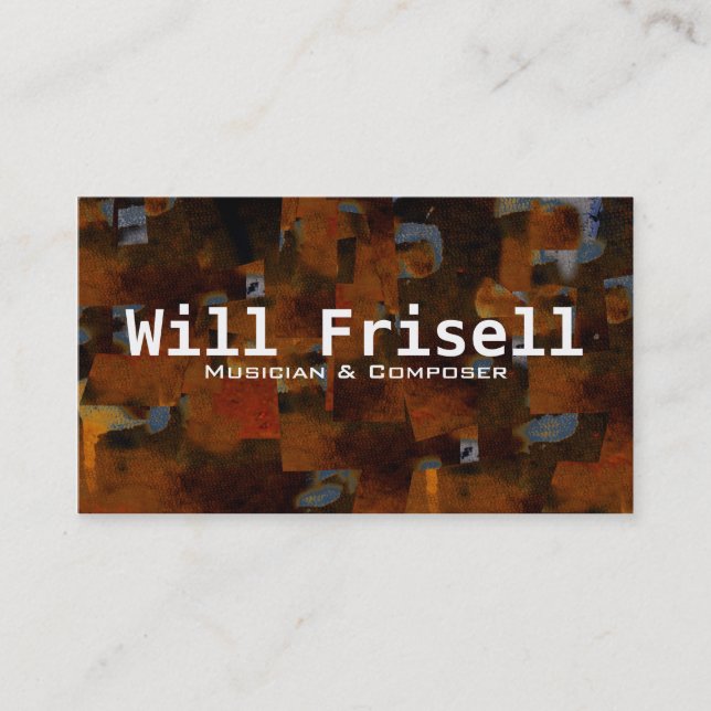 Carte De Visite "Frisell " (Devant)