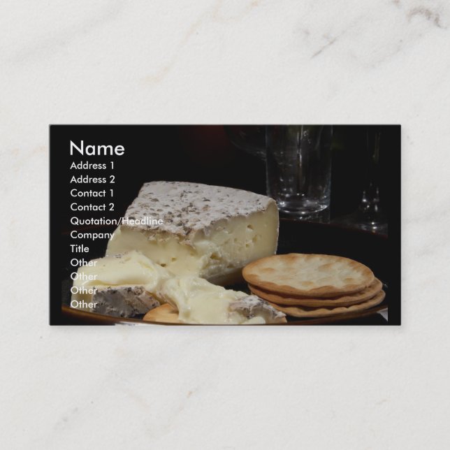 Carte De Visite Fromage (Devant)
