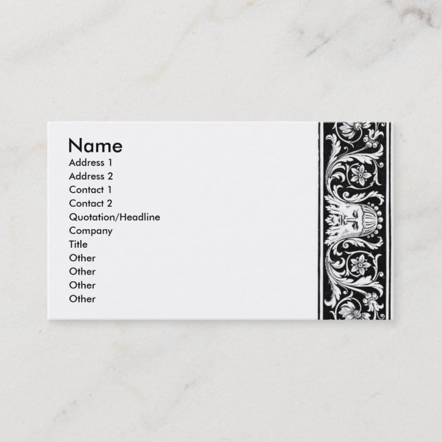 Carte de visite frontalier (Devant)