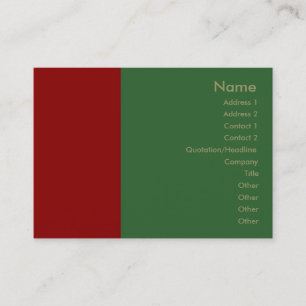 Carte de visite frontière rouge