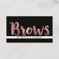 Fronts simples de traçage d'or rose moderne chic