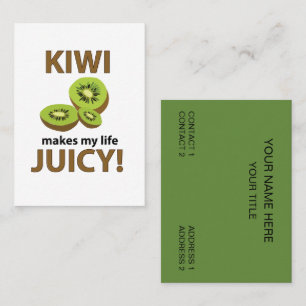 Carte De Visite Fruit de Kiwi