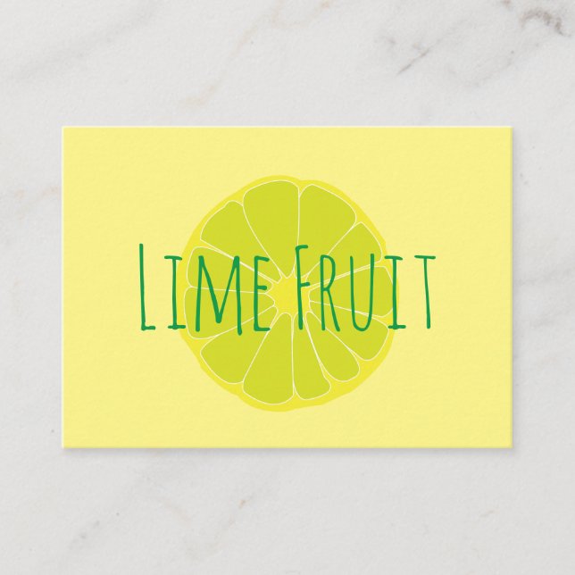 Carte De Visite Fruit de lime (Devant)