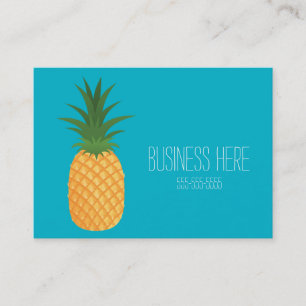 Carte De Visite Fruit graphique à ananas Tropical élégant