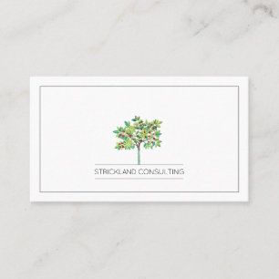 Carte De Visite Fruit Tree Financial Consultant Gestion de patrimo
