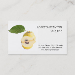 Carte De Visite Fruits de coing
