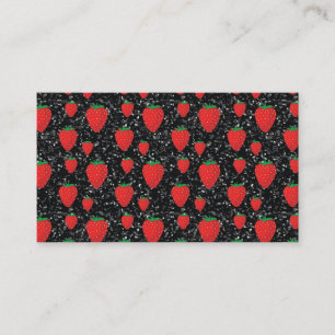Carte De Visite Fruits de fraises rouges Amateurs de baies sucrées