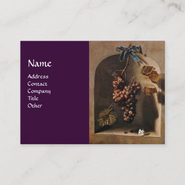 Carte De Visite FRUITS DE SAISON - PROSPÉRITÉ, vert jaune brun (Devant)