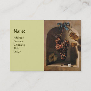 Carte De Visite FRUITS DE SAISON - PROSPÉRITÉ, vert jaune brun