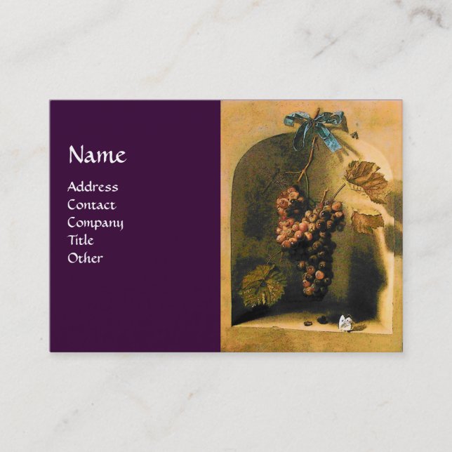 Carte De Visite FRUITS DE SAISON - PROSPÉRITÉ, vert jaune brun (Devant)