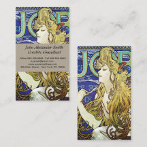 Fumée Élégante,Job par Alphonse Mucha Art Nouveau