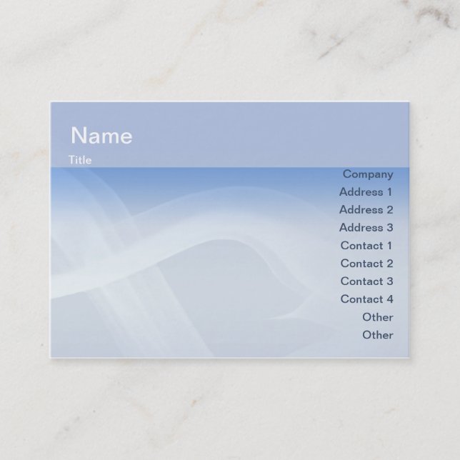 Carte De Visite Fumée - potelée (Devant)