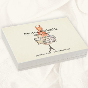 Carte De Visite Fun Créateur de mode Mannequin Torse personnalisé