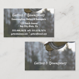 Carte De Visite Fun Gutters, Downspouts Eavestroughing