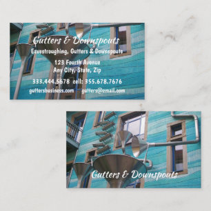 Carte De Visite Fun Gutters, Downspouts Eavestroughing