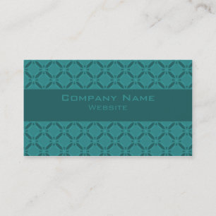Carte de visite Funky Circle, Turquoise