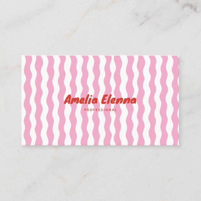 carte de visite funky groovy douce (Devant)