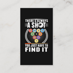 Carte De Visite Funny Billiard Joke Cue Snooker Pool Joueur