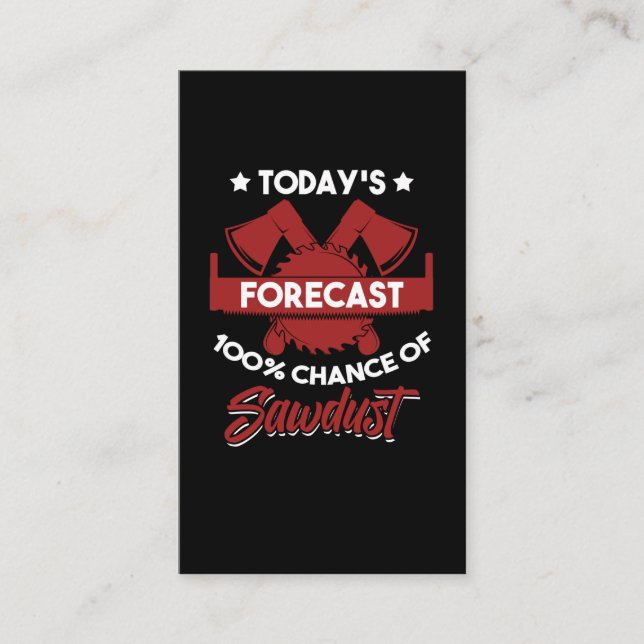 Carte De Visite Funny Craftsman Woodworker Carpenter Father (Devant)