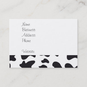 Carte De Visite Funny Crazy Cow Bull sur Dairy Cow Imprimer Motif