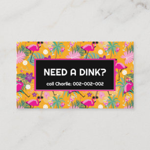 Carte De Visite Funny Entraîneur de plongée Pickleball