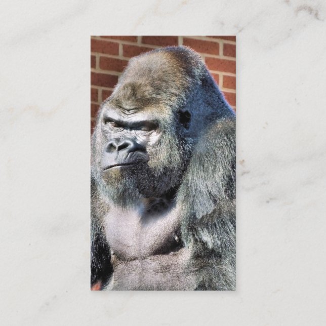 CARTE DE VISITE FUNNY GORILLA (Devant)
