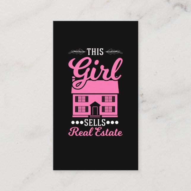 Carte De Visite Funny Immobilier Agent Investisseur immobilier (Devant)