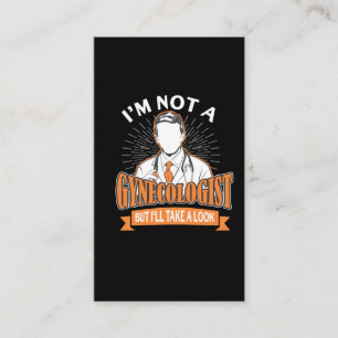 Carte De Visite Funny Not Gynécologue Humour pour la femme amoureu