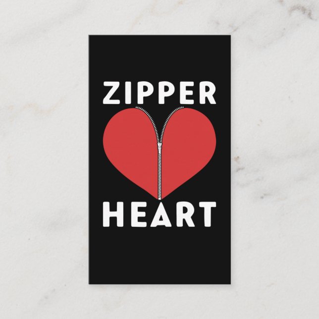 Carte De Visite Funny Open Heart Chirurgie Récupération Bypass (Devant)