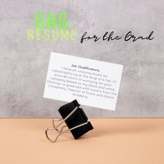 Carte De Visite Funny Overthinking Specialiste (Créateur téléchargé)