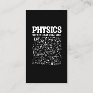 Carte De Visite Funny Physicists Professeur de physique Sciences