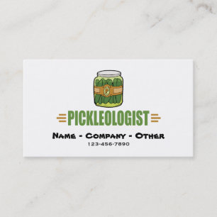 Carte De Visite Funny Pickle Love Title PICKLEOLOGIST