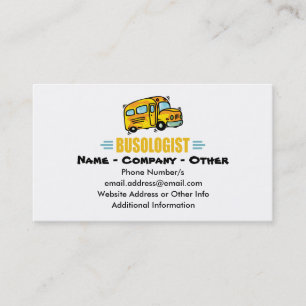 Carte De Visite Funny School Bus