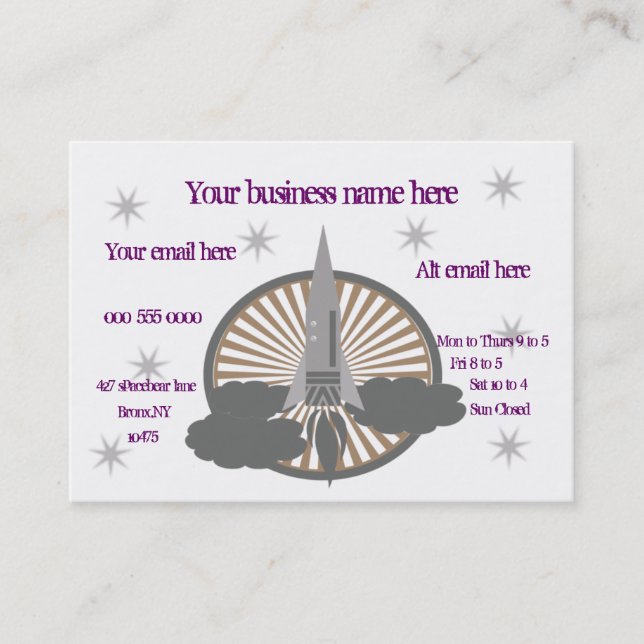 Carte De Visite fusée (Devant)