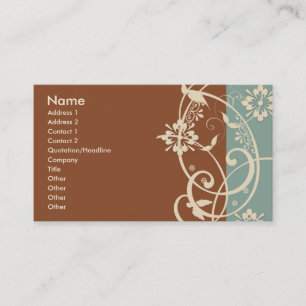 Carte De Visite Fusée moderne