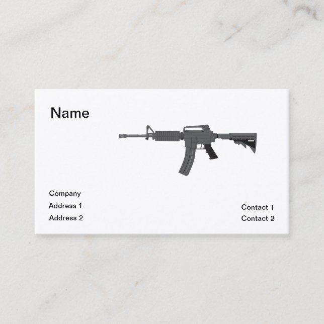 Carte De Visite Fusil M-4 (Devant)
