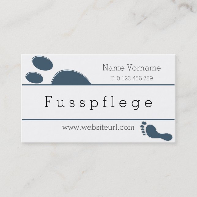 Carte De Visite fusspflege (Devant)