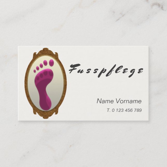 Carte De Visite fußpflege (Devant)