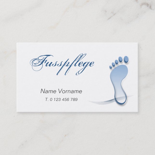 Carte De Visite fußpflege (Devant)