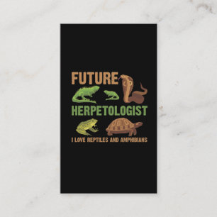 Carte De Visite Futur Herpétologiste Reptile Amphibians Fan Kid