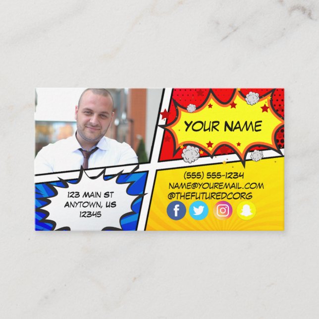 Carte De Visite Future Foundation Superhero 2 (Devant)