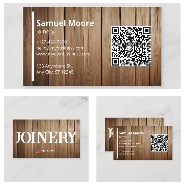 Carte De Visite Gabarits de menuiserie (Joinery Templates Business Card
)